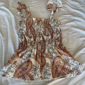 SHEIN Multicolor Paisley Smocked Blouse